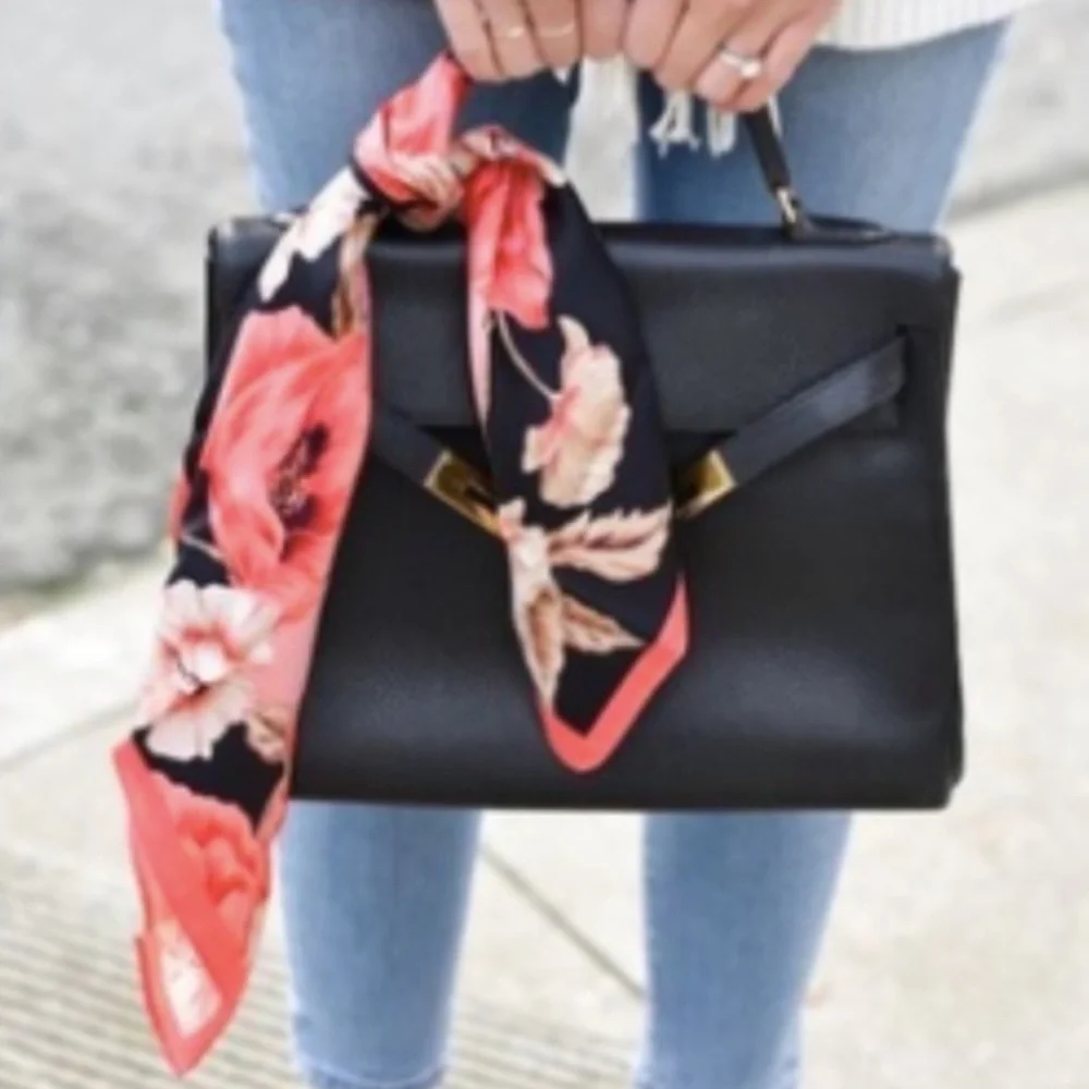 Boho Hair Scrunchie Scarf Bow